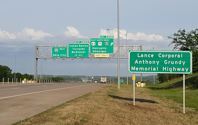 highway sign